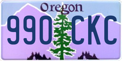OR license plate 990CKC