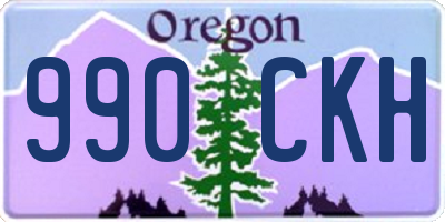 OR license plate 990CKH