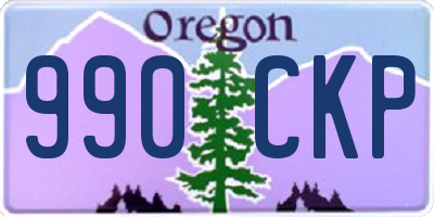 OR license plate 990CKP