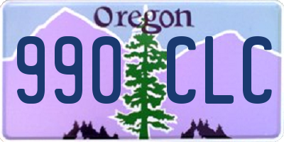 OR license plate 990CLC