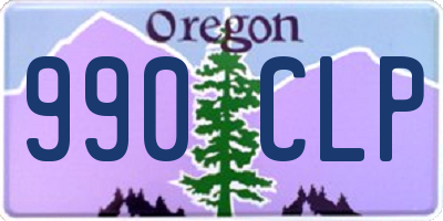 OR license plate 990CLP