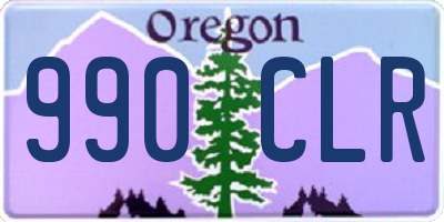 OR license plate 990CLR