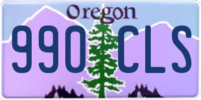 OR license plate 990CLS