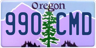 OR license plate 990CMD