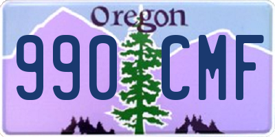 OR license plate 990CMF