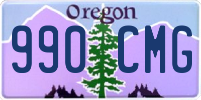 OR license plate 990CMG