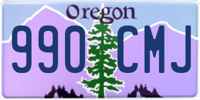 OR license plate 990CMJ