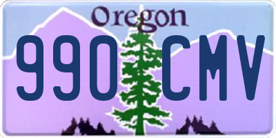 OR license plate 990CMV