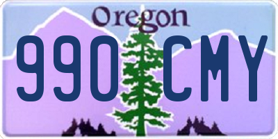 OR license plate 990CMY
