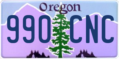 OR license plate 990CNC