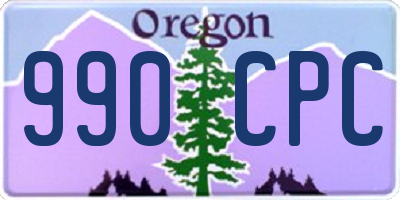 OR license plate 990CPC