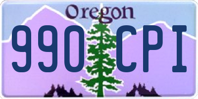 OR license plate 990CPI