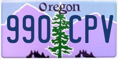 OR license plate 990CPV
