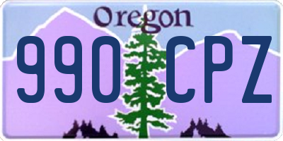 OR license plate 990CPZ