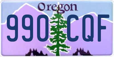 OR license plate 990CQF