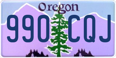OR license plate 990CQJ