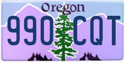 OR license plate 990CQT