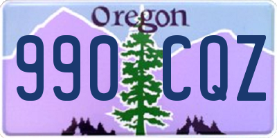 OR license plate 990CQZ