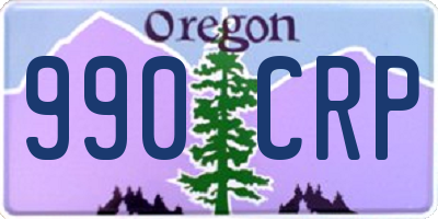 OR license plate 990CRP