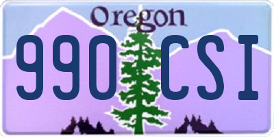 OR license plate 990CSI