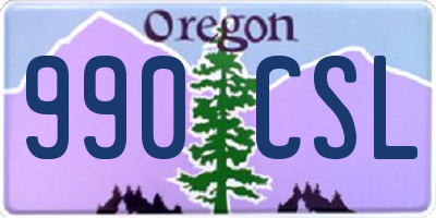 OR license plate 990CSL