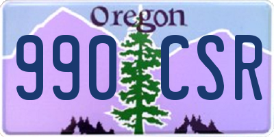 OR license plate 990CSR