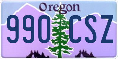 OR license plate 990CSZ