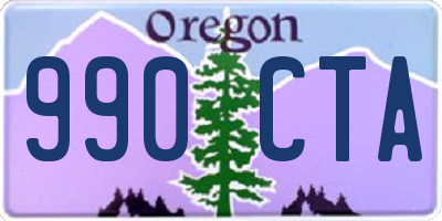 OR license plate 990CTA