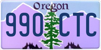 OR license plate 990CTC