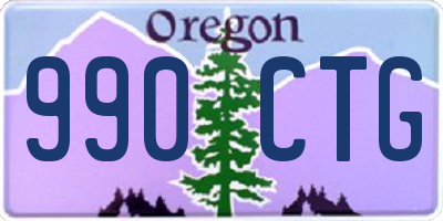 OR license plate 990CTG