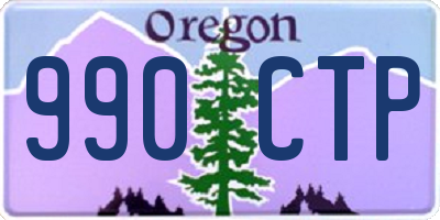 OR license plate 990CTP