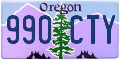 OR license plate 990CTY