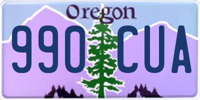 OR license plate 990CUA