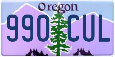 OR license plate 990CUL