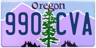 OR license plate 990CVA