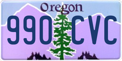 OR license plate 990CVC