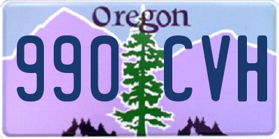 OR license plate 990CVH