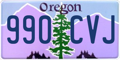 OR license plate 990CVJ