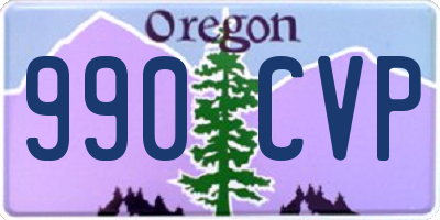 OR license plate 990CVP