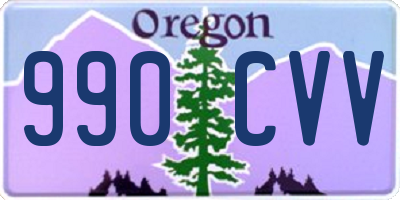 OR license plate 990CVV