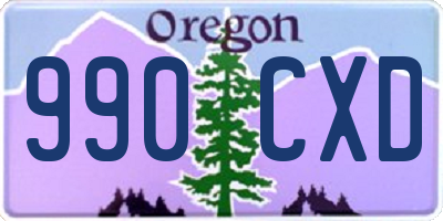 OR license plate 990CXD