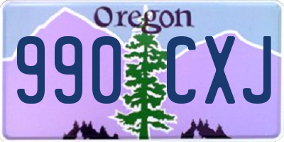 OR license plate 990CXJ
