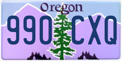 OR license plate 990CXQ