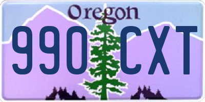 OR license plate 990CXT