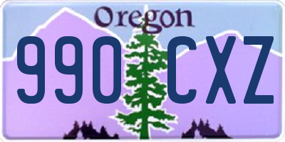 OR license plate 990CXZ