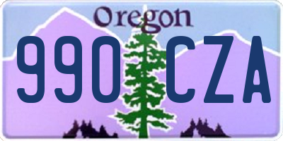 OR license plate 990CZA