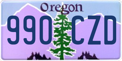 OR license plate 990CZD