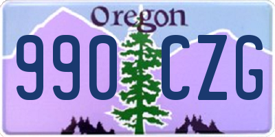 OR license plate 990CZG