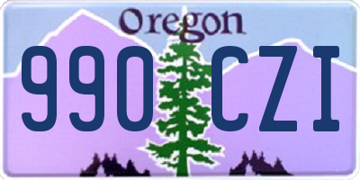 OR license plate 990CZI