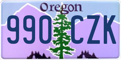 OR license plate 990CZK